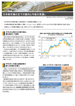 日本株市場の足下の動向と今後の見通し