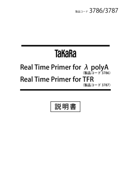 Real Time Primer for λpolyA / Real Time Primer for TFR