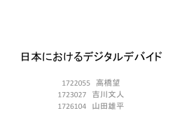 日本におけるデジタルデバイド