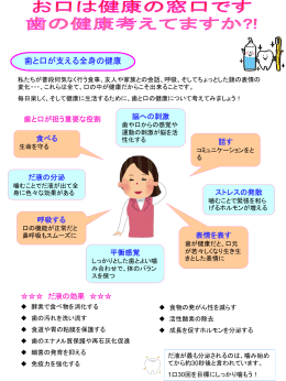 歯の健康について