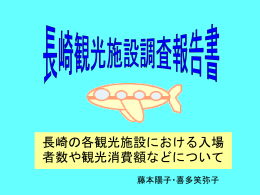 観光について