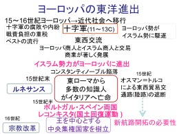 ヨーロッパ人の進出