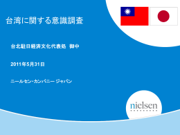 台湾に関する意識調査（2011年6月1日）ppt版