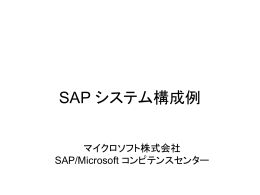SAP システム構成例
