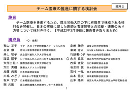チーム医療の推進に関する検討経過（PDF:261KB）