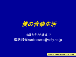 僕の音楽生活