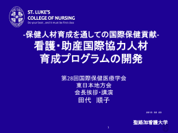 28jaih-eastc国際看護・助産プログラムの開発
