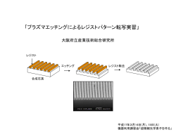 プラズマエッチングによるレジストパターン転写実習（672768 バイト）