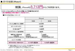 月額負担に関する資料
