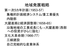 沿海地域発展戦略