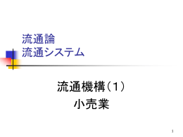 代表的な小売業態