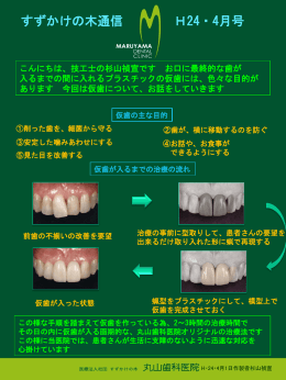 院内新聞4月号 - 丸山歯科医院トップ