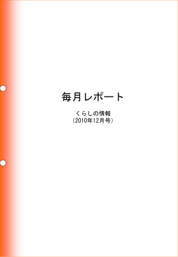 毎月レポート くらしの情報