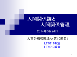 人間関係論と人間関係管理