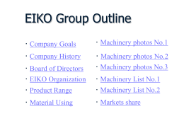 EIKO Group Outline