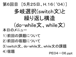 プログラミング演習2004