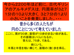 円の面積
