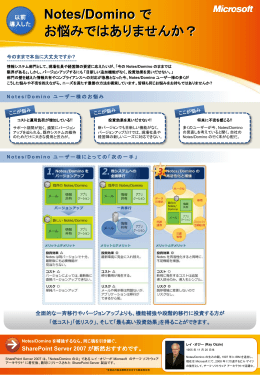 Notes/Domino で お悩みではありませんか？