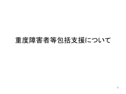 現行の障害福祉サービスに係る利用者負担軽減措置
