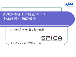 SPICA／FPI 試験とモデルの考え方