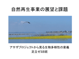 自然再生事業の展望と課題