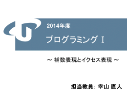 補数表現とイクセス表現