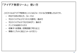 強み&times;チャンス