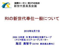 卓話内容のPP資料