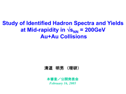 本審査・公開発表会原稿 - 高エネルギー原子核実験グループ