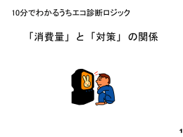 1 10分でわかるうちエコ診断ロジック 「消費量」 と 「対策」 の関係 2 テレビ
