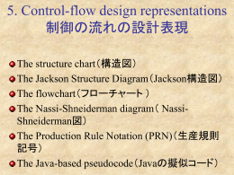 Program Design (プログラム設計）