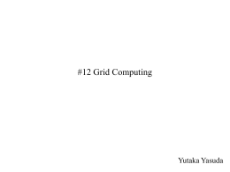 12 Grid Computing