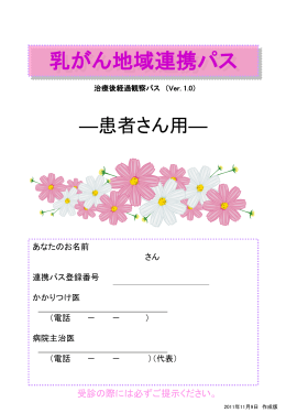 治療計画表私のカルテ