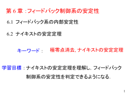 フィードバック系の安定性