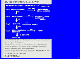 非心臓手術術前評価管理