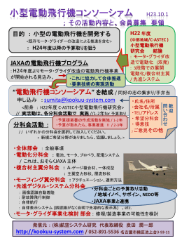 分科会活動説明 & 会員募集要領 (資料)