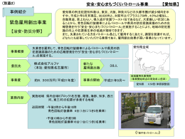 安全・安心まちづくりパトロール事業