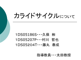 カライドサイクルについて