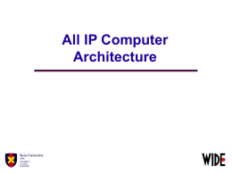 All IP Computer Architecture
