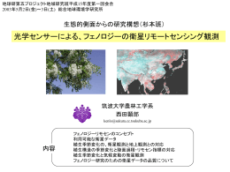 地上観測 - 筑波大学流域管理研究室