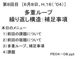 プログラミング演習2004