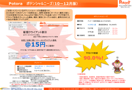 アンケート設問項目 - ネット広告出稿のご案内 Potora（ポトラ）
