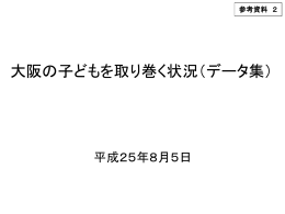 大阪の子どもを取り巻く状況