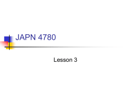 JAPN4780Spring2011