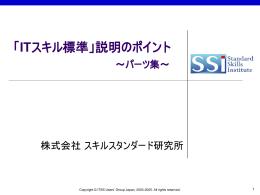 ITSSUG 新組織体制（案） 2003/11/28