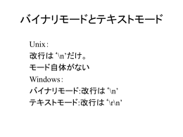 テキストデータとバイナリデータ