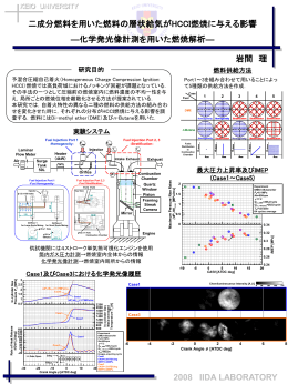 化学発光像計測を用いた燃焼解析 （岩間 理）
