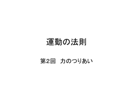 第2章 運動の法則