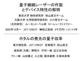 発光溶液 - 秋山研究室