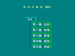 六 法 憲法 国の基本法 第1編 総則 第2編 物権 民法 第3編 債権 第4編